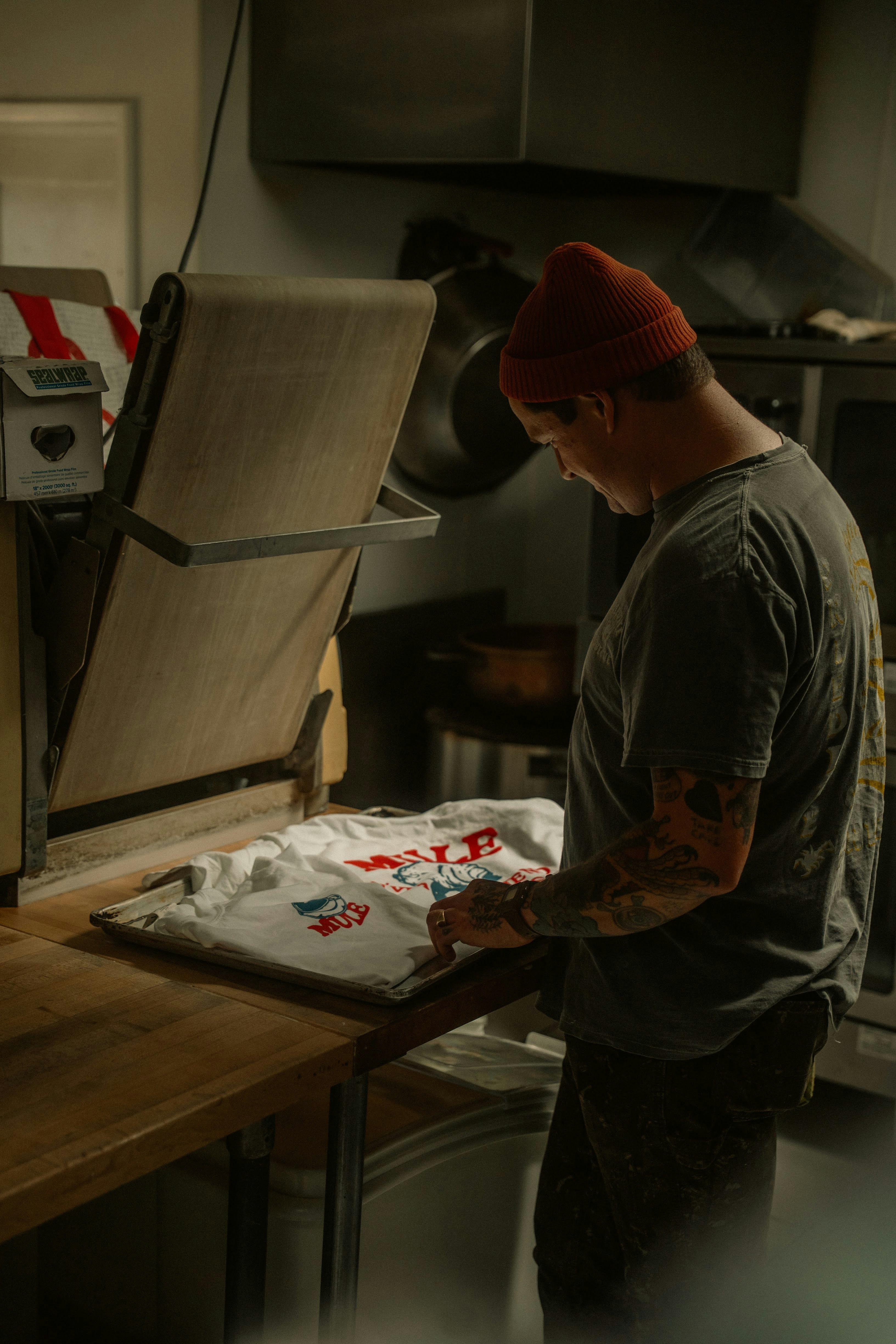 Screen printing production process